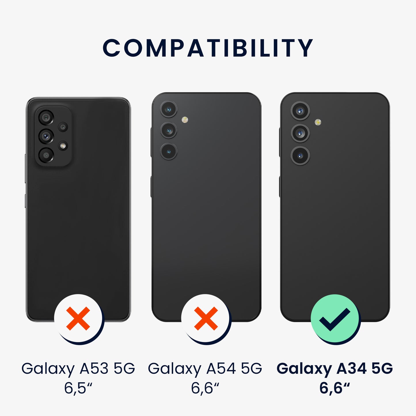 kwmobile Case Compatible with Samsung Galaxy A34 5G - Phone Cover - Phone Case