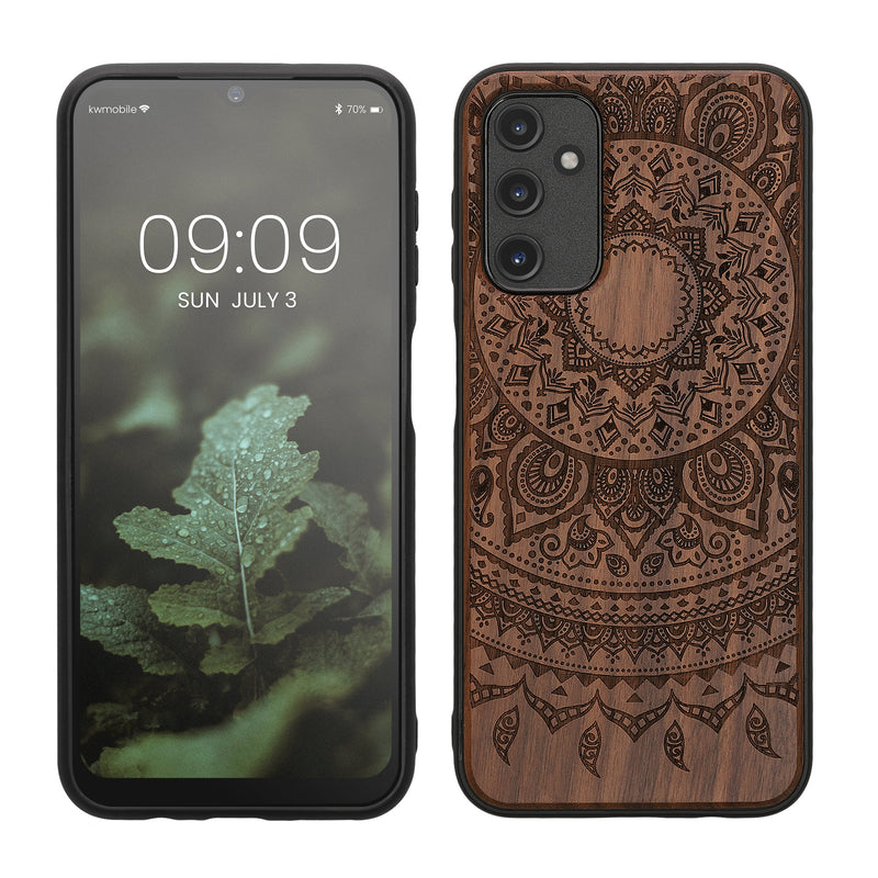 kwmobile Case Compatible with Samsung Galaxy A14 5G Phone Cover TPU Compass Vintage