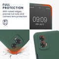 Rubberized Silicone Case with Camera Protection for Motorola Moto G73 5G in Petrol