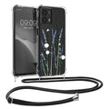 kwmobile Necklace Case compatible with Motorola Moto G23 / Moto G13 Silicone Cover with Lanyard