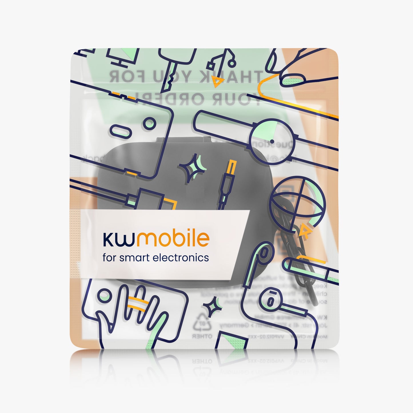kwmobile Case Compatible with OnePlus Buds Pro 2 Earphone Case TPU Cover Protective Cover