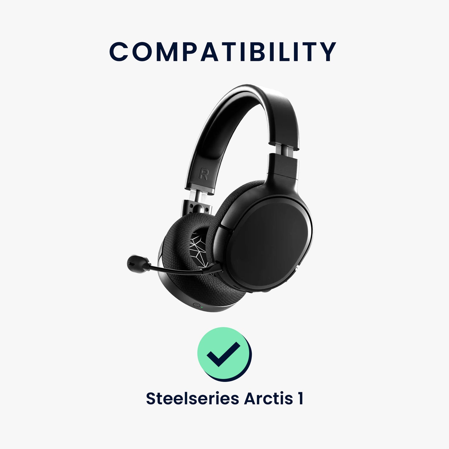 kwmobile Replacement Headphone Microphone compatible with Steelseries Arctis 1 Headset - Gaming Headphone Mic with 3.5mm Jack Plug