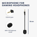 kwmobile Replacement Headphone Microphone compatible with Steelseries Arctis 1 Headset - Gaming Headphone Mic with 3.5mm Jack Plug