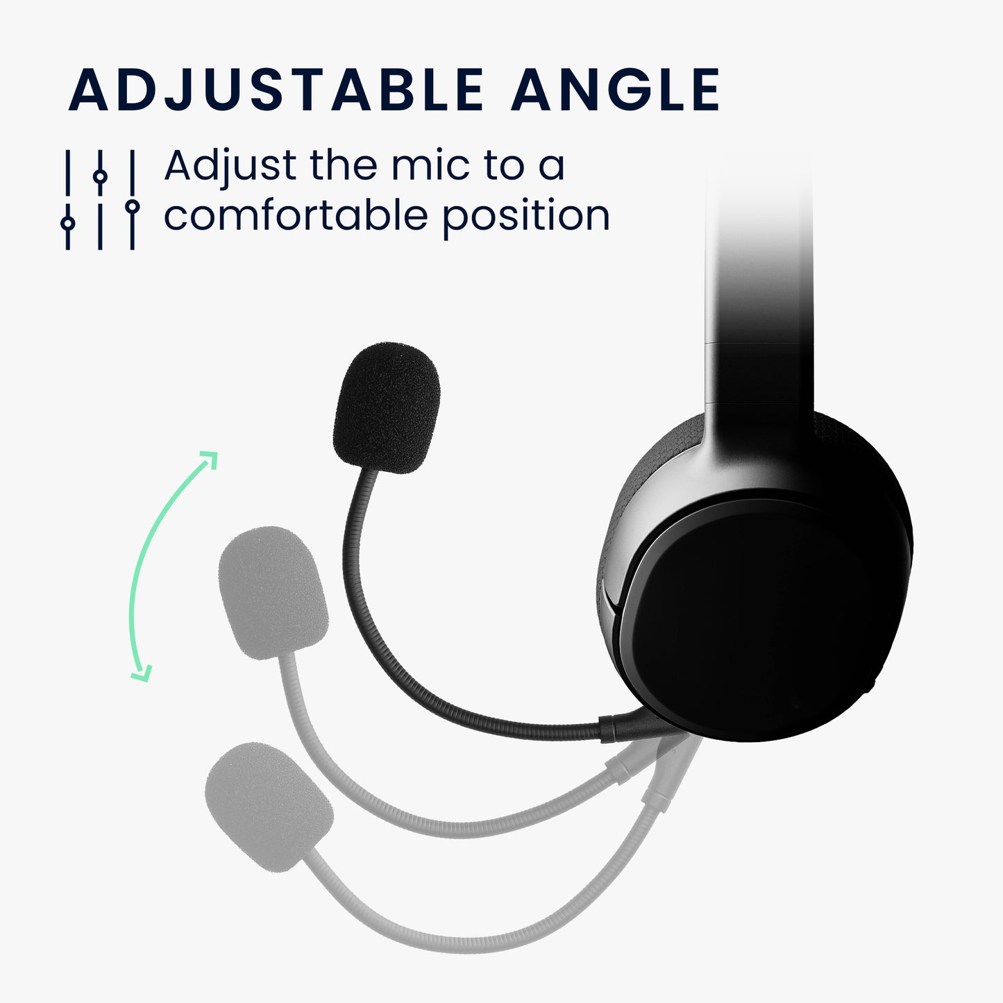 kwmobile Replacement Headphone Microphone compatible with Steelseries Arctis 1 Headset - Gaming Headphone Mic with 3.5mm Jack Plug