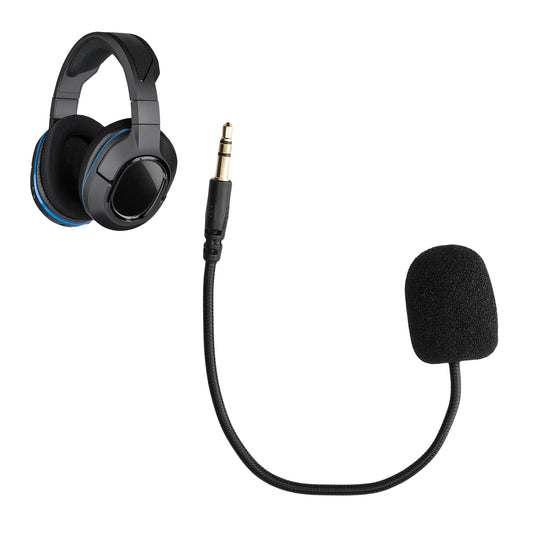 kwmobile Ersatz Kopfhörer Mikrofon kompatibel mit Turtle Beach Stealth 400 / 420x / 450 / 520 / Recon 50x / 50p / 60p Headset - Gaming Headphones Mikrofon mit 3,5 mm Klinkenstecker - Schwarz Schwarz  