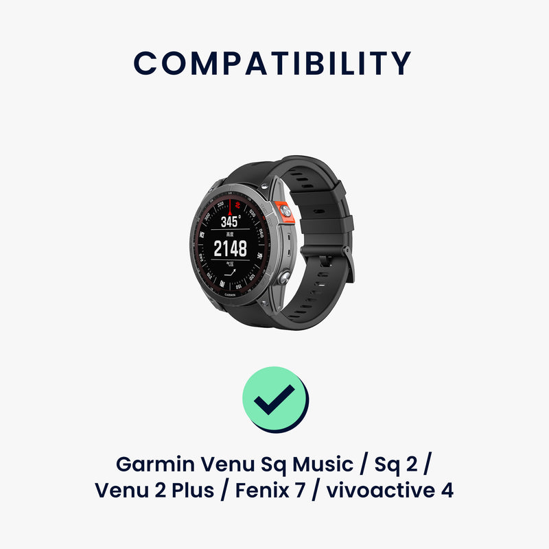 kwmobile USB C Charging Cable compatible with Garmin Venu Sq Music / Sq 2 / Venu 2 Plus / Fenix 7 / vivoactive 4 Cable Charger Smart Watch Replacement Cable Fitness Tracker Charging Cable