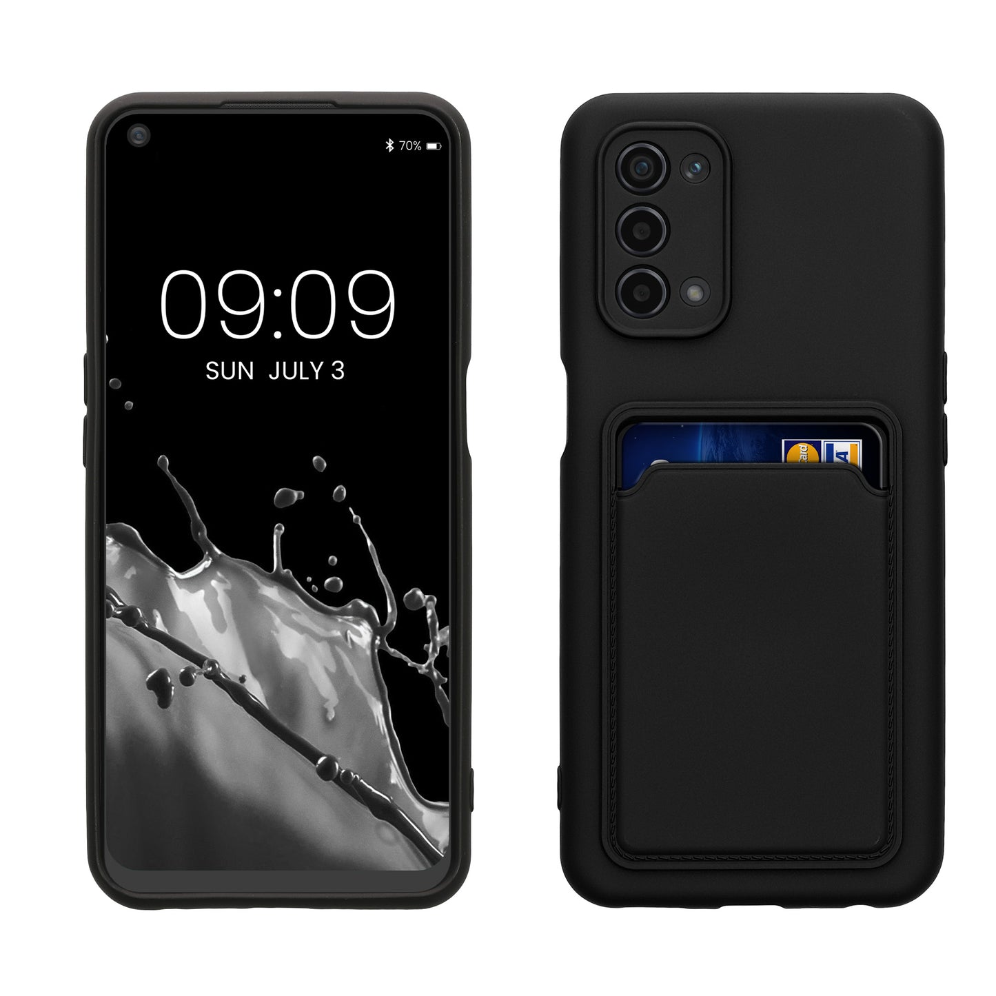 kwmobile Phone Case Compatible with Oppo A74 (5G) / A54 (5G) Case - Phone Cover with Card Slot