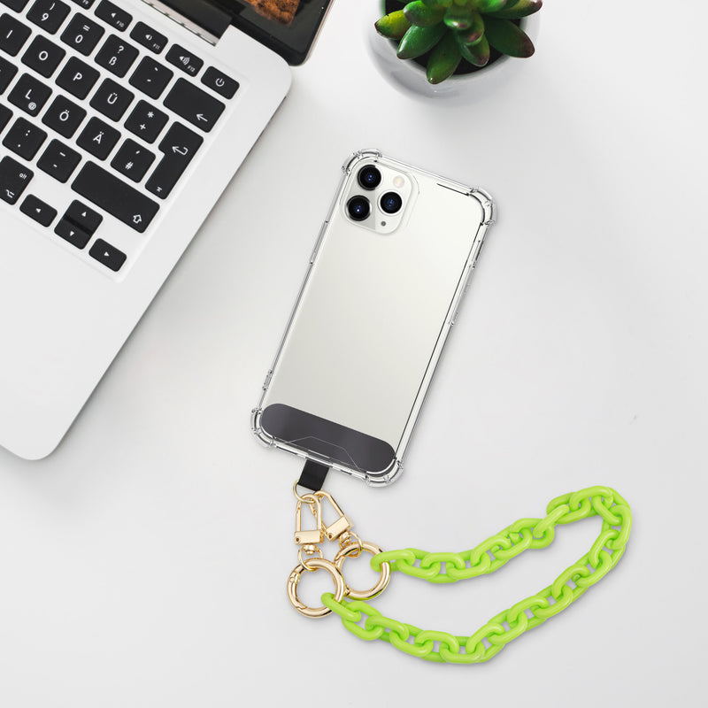 kwmobile Universal Phone Lanyard - Phone Strap for Hanging with Universal Holder - 35 x 1.4 cm