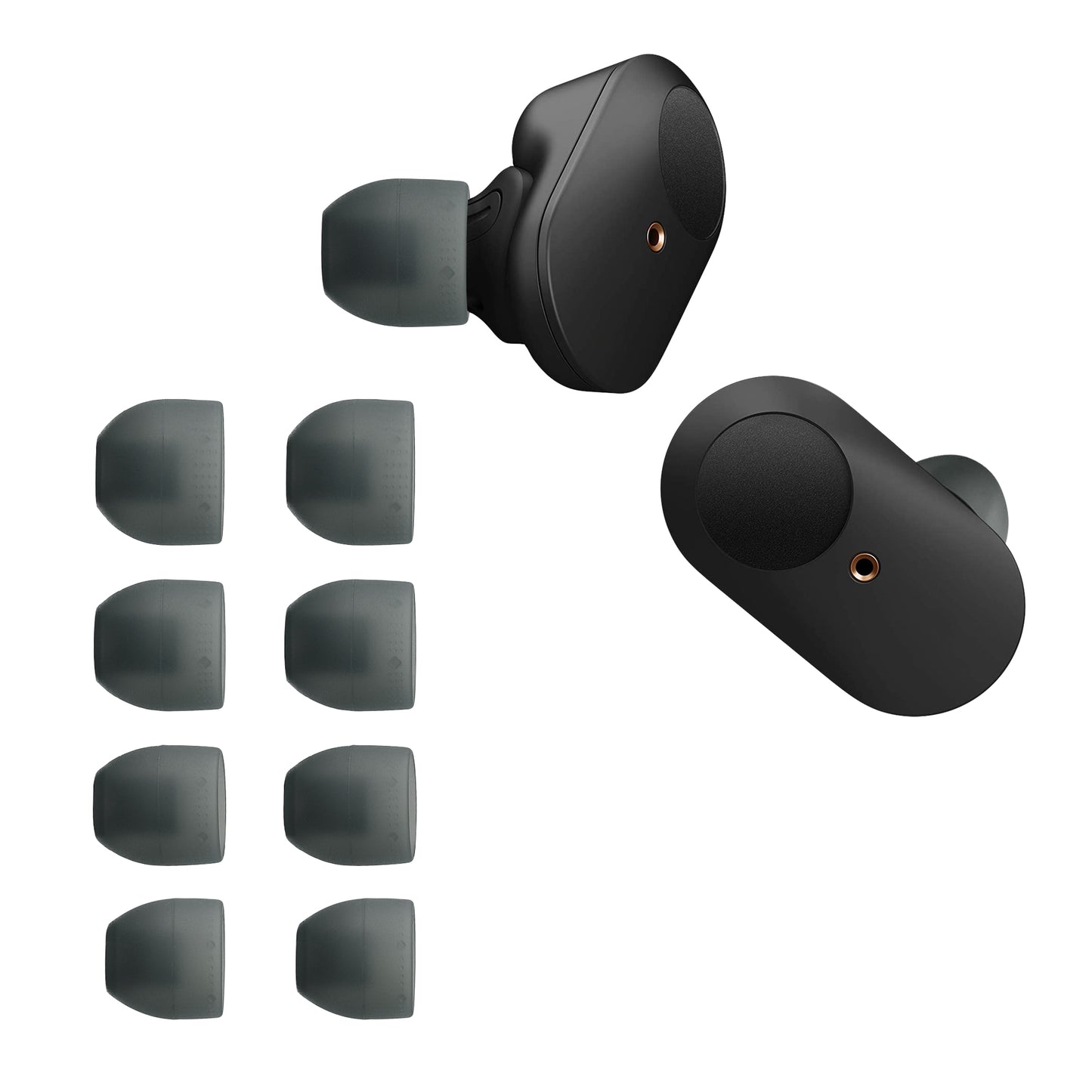 kwmobile Replacement Earpads compatible with Sony WF-1000XM3 / WF-SP900 / WF-SP510 In-Ear Headphone Cushions
