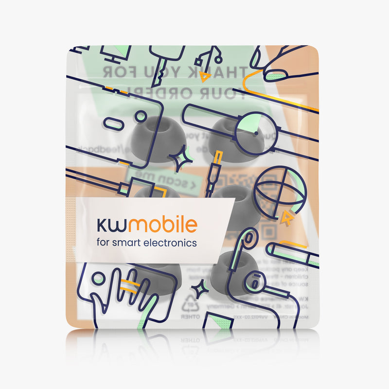 kwmobile Earbud Tips compatible with Oppo Enco Free2 / Enco Free 2i / Enco X