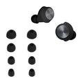 kwmobile 8x Ersatzpolster kompatibel mit Beoplay B&O EQ / H3 / H5 / E4 / E6 / E8 - 4 Größen - Silikon Ersatz Ohrstöpsel In-Ear Kopfhörer - Polster Schwarz  