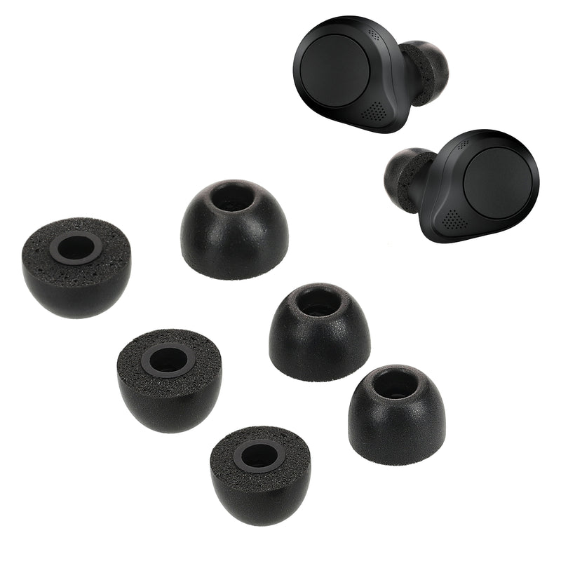 kwmobile Replacement In-Ear Earphones compatible with Jabra Elite 85t - Cushions Eartips In-Ear Earbuds