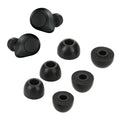kwmobile 6x Ersatz In Ear Kopfhörer kompatibel mit Jabra Elite 85t - 3 Größen - Polster Ohrstöpsel In-Ear Ohrhörer - Schwarz Schwarz  