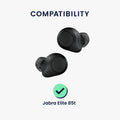 kwmobile Replacement In-Ear Earphones compatible with Jabra Elite 85t - Cushions Eartips In-Ear Earbuds