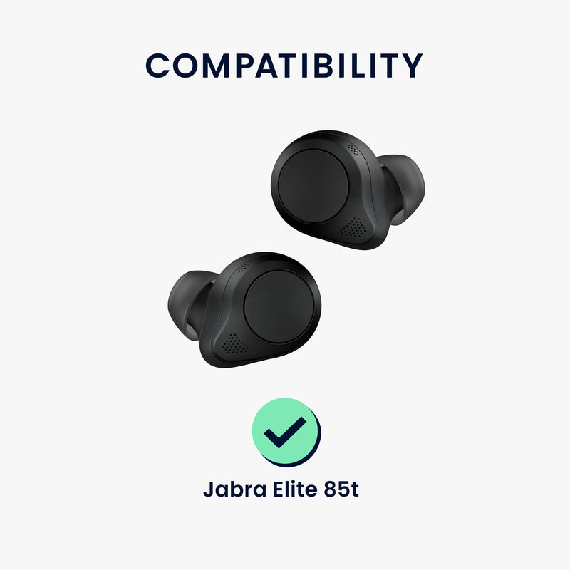 kwmobile Replacement In-Ear Earphones compatible with Jabra Elite 85t - Cushions Eartips In-Ear Earbuds