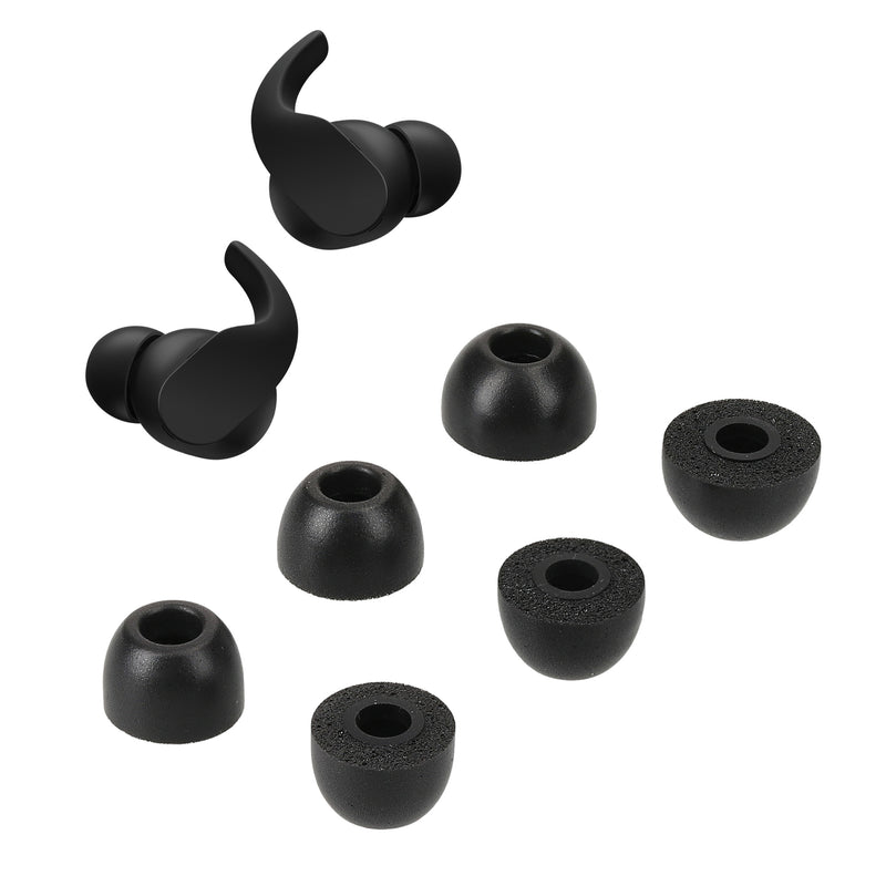 kwmobile 6x Ersatz In Ear Kopfhörer kompatibel mit Beats Fit Pro - 3 Größen - Polster Ohrstöpsel In-Ear Ohrhörer - Schwarz Schwarz  