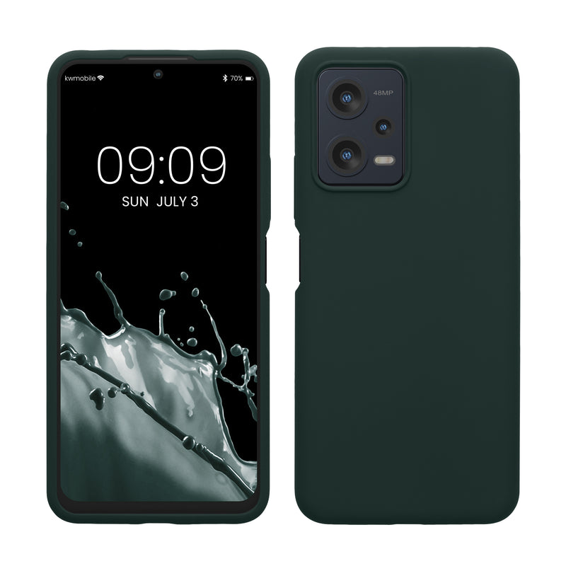 kwmobile Phone Case for Xiaomi Redmi Note 12 5G / POCO X5 5G - Silicone Case - Wireless Charging - Protective Cover