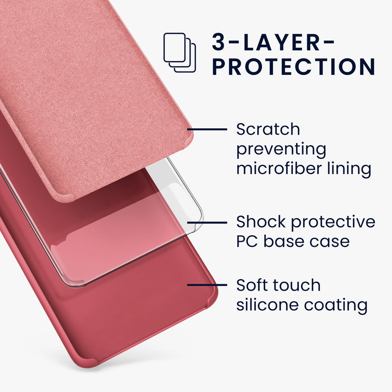 kwmobile Phone Case for Xiaomi Redmi Note 12 5G / POCO X5 5G - Silicone Case - Wireless Charging - Protective Cover