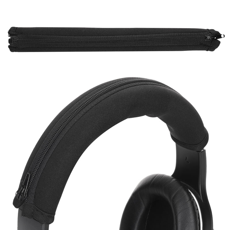 kwmobile Kopfband Abdeckung kompatibel mit AudioTechnica ATH M50X / M50 / M40X / M40 / M30X / M20X Case - Neopren Stirnband Polster - Kopfhörer Schutz - Schwarz Schwarz  