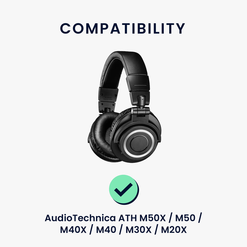 kwmobile Headband Cover Compatible with AudioTechnica ATH M50X / M50 / M40X / M40 / M30X / M20X Case - Headband Cushion - Headphone Protector
