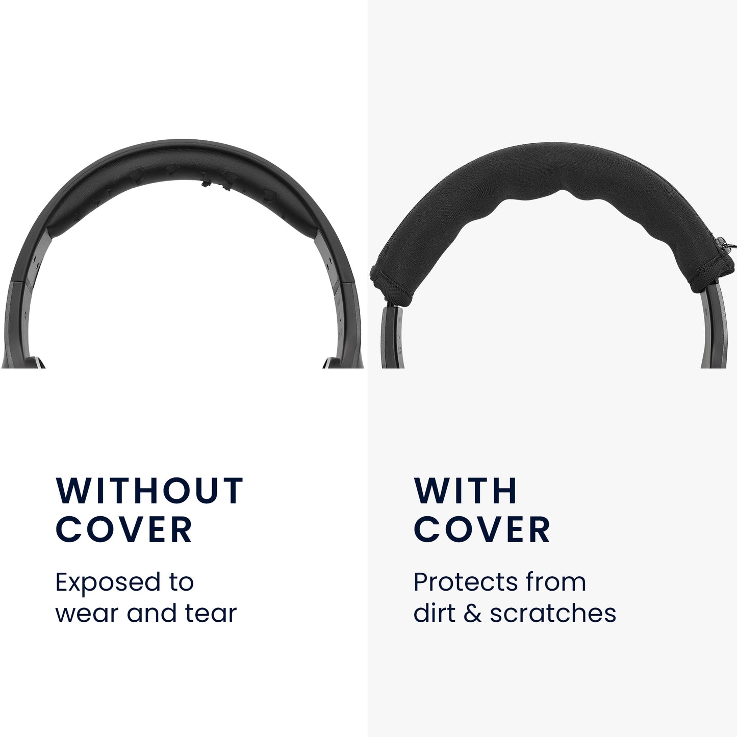 kwmobile Headband Cover Compatible with AudioTechnica ATH M50X / M50 / M40X / M40 / M30X / M20X Case - Headband Cushion - Headphone Protector
