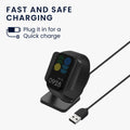 kwmobile USB Charger compatible with Xiaomi Redmi Band 2 USB Cable Charger Stand Smart Watch Charging Station Docking Station Charging Cable with Stand Function