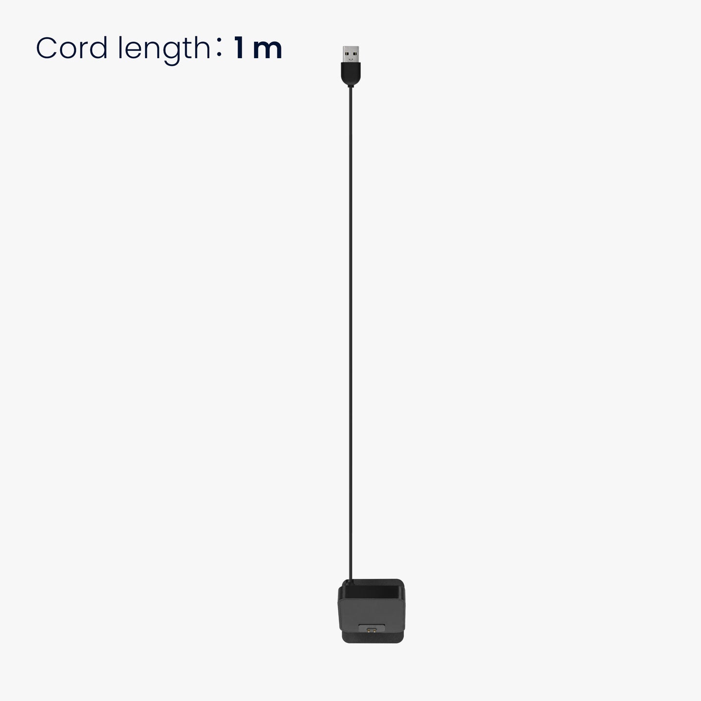kwmobile USB Charger compatible with Xiaomi Redmi Band 2 USB Cable Charger Stand Smart Watch Charging Station Docking Station Charging Cable with Stand Function