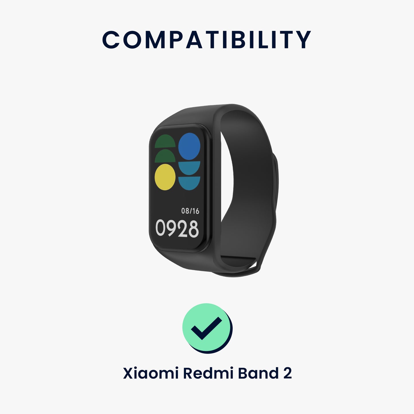 kwmobile USB Charger compatible with Xiaomi Redmi Band 2 USB Cable Charger Stand Smart Watch Charging Station Docking Station Charging Cable with Stand Function