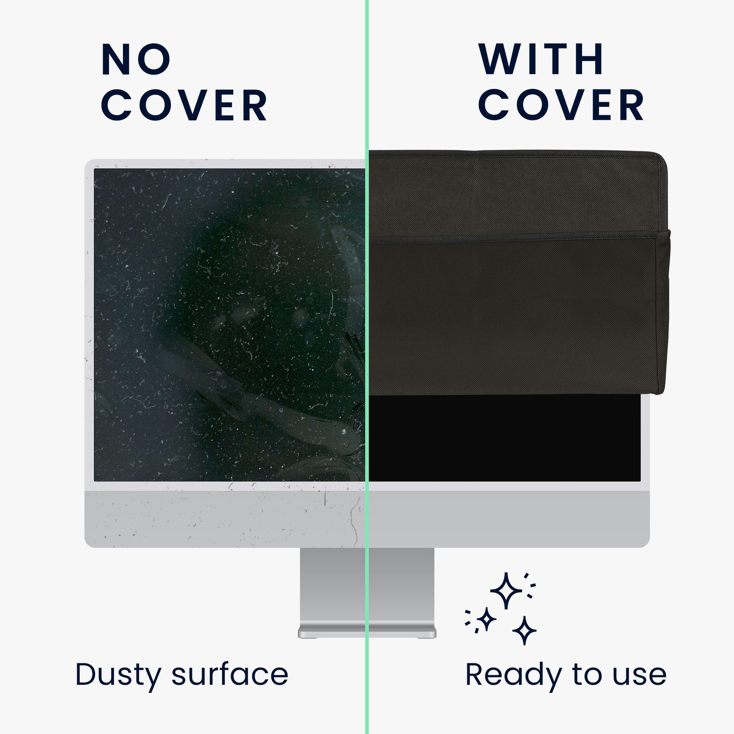 kwmobile Protective Cover compatible with Samsung Smart Monitor 32" (M8 / M7 / M5) - PC Monitor Cover - Computer Cover Case
