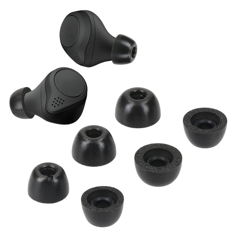 kwmobile 6x Replacement Ear Tips Compatible with Jabra Elite 75t / 65t / Active - 3 Sizes - Earpads Earplugs In-Ear Earbuds
