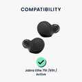 kwmobile 6x Replacement Ear Tips Compatible with Jabra Elite 75t / 65t / Active - 3 Sizes - Earpads Earplugs In-Ear Earbuds