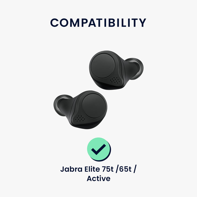 kwmobile 6x Replacement Ear Tips Compatible with Jabra Elite 75t / 65t / Active - 3 Sizes - Earpads Earplugs In-Ear Earbuds