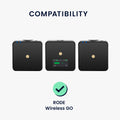 kwmobile Case Compatible with RODE Wireless Go Case - Soft Cover for Mini Microphone - Case
