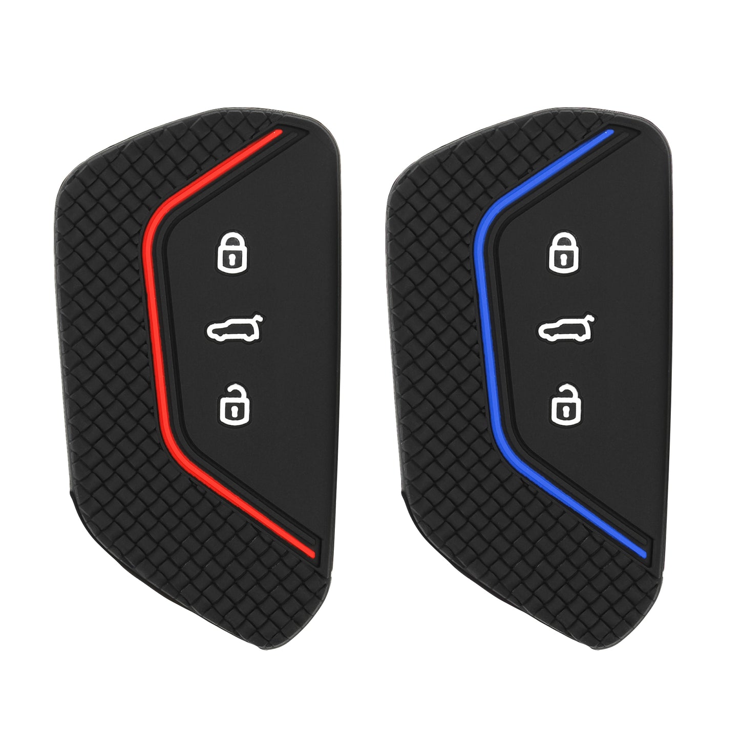 kwmobile Car Key Cover compatible with VW Golf 8 3-Button Car Key Fob