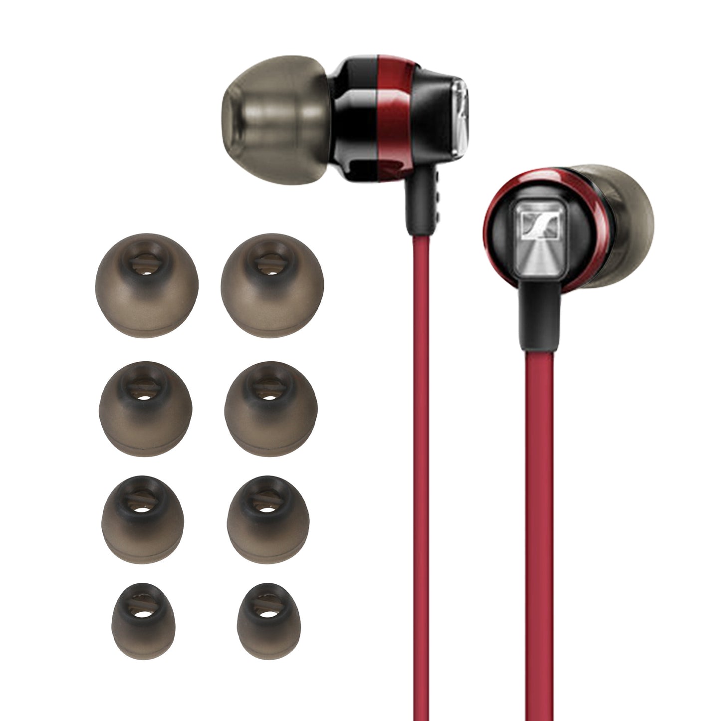 kwmobile Replacement Ear Pads compatible with Sennheiser CX 300S / CX 6.00BT / Momentum In-Ear - 4 Sizes - Replacement Earbuds In-Ear Headphones - Pads