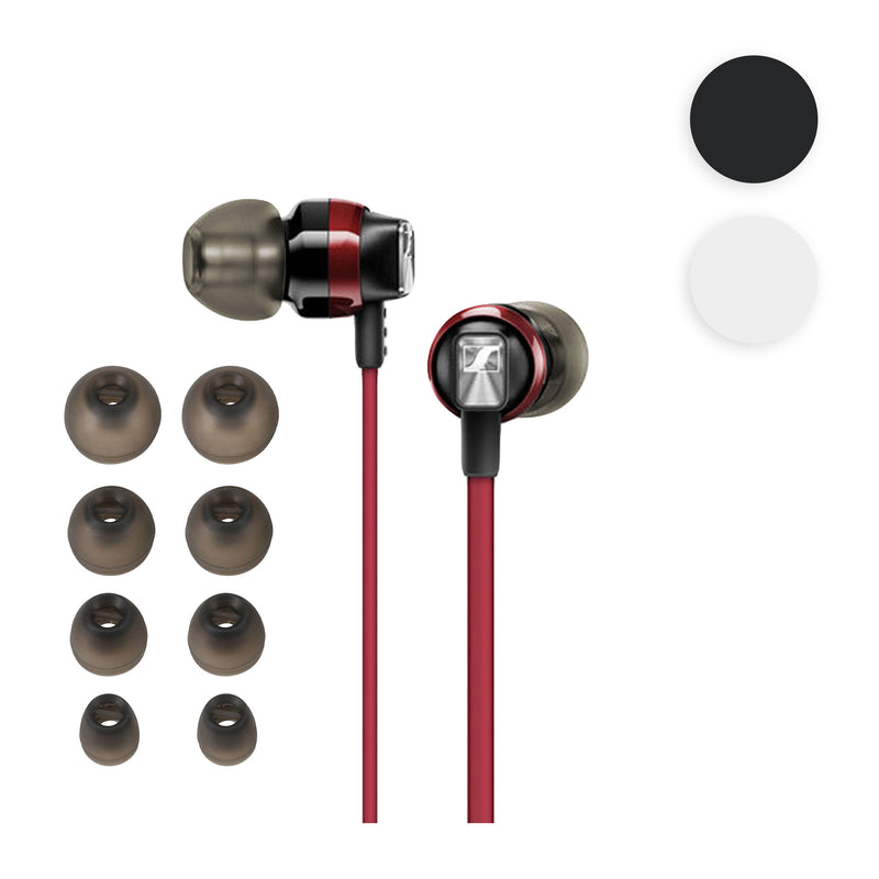 kwmobile 8x Ersatzpolster kompatibel mit Sennheiser CX 300S / CX 6.00BT / Momentum In-Ear - 4 Größen - Silikon Ersatz Ohrstöpsel In-Ear Kopfhörer - Polster Transparent  