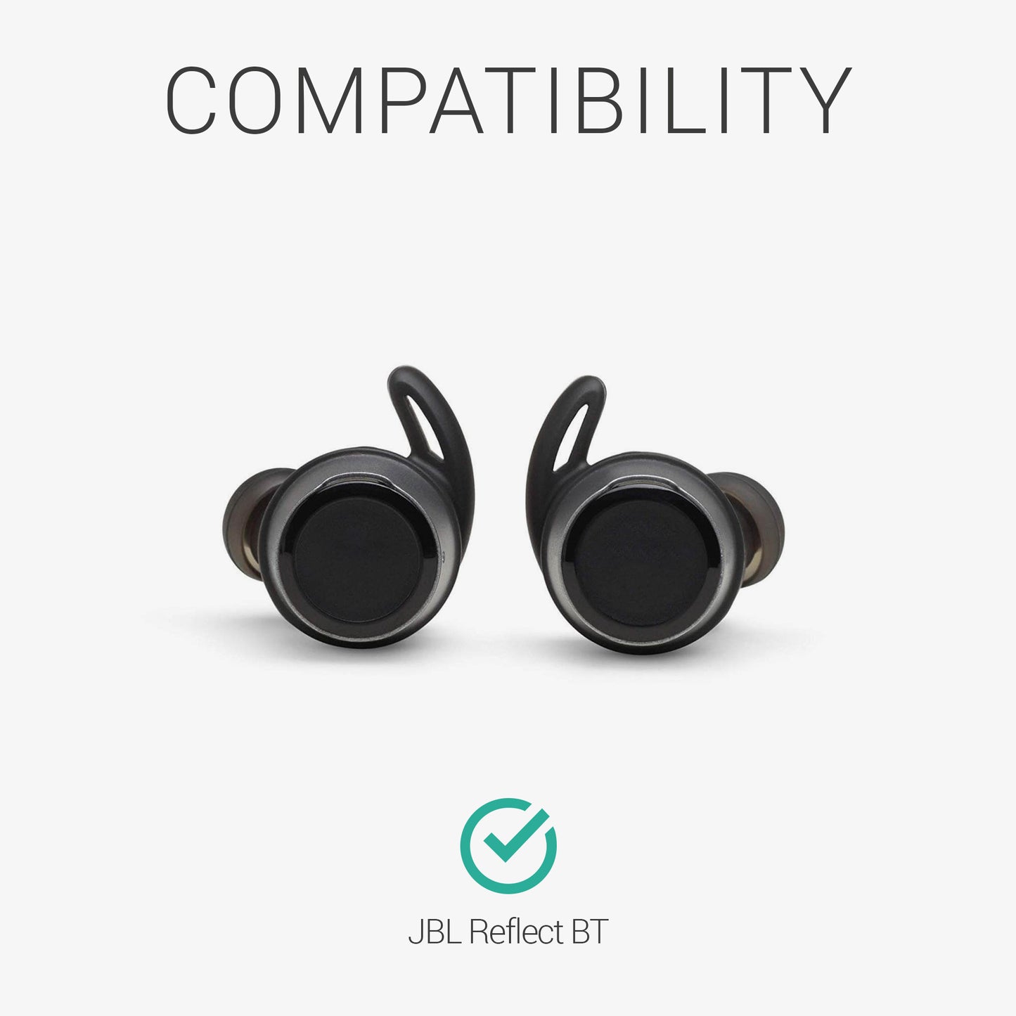 kwmobile 6 Ear Hooks compatible with JBL Reflect BT