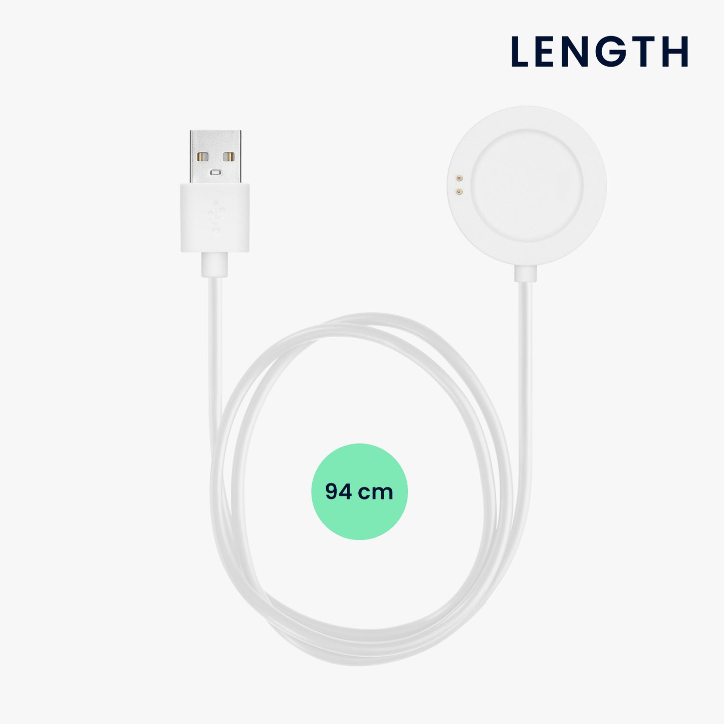 kwmobile USB Cable Charger compatible with Xiaomi Watch S2 Charging Cable Smart Watch Replacement Cable Fitness Tracker Charging Cable