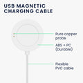 kwmobile USB Cable Charger compatible with Xiaomi Watch S2 Charging Cable Smart Watch Replacement Cable Fitness Tracker Charging Cable