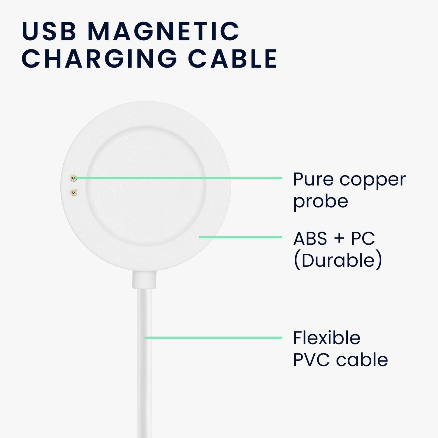kwmobile USB Cable Charger compatible with Xiaomi Watch S2 Charging Cable Smart Watch Replacement Cable Fitness Tracker Charging Cable
