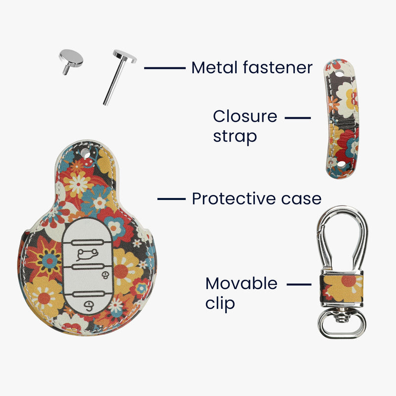 kwmobile Car Key Cover Compatible with Mini 3-Button Smart Key Car Key