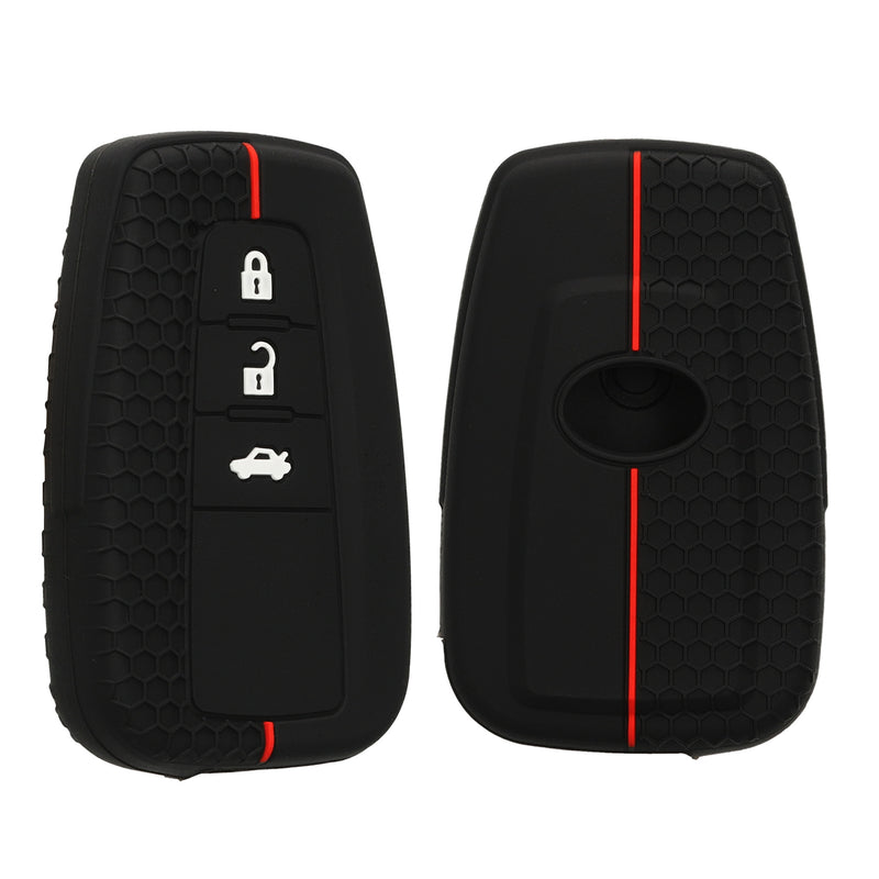 kwmobile Car Key Protection Case compatible with Toyota 3 Buttons RAV4 CHR Corolla 2021 Yaris Hilux Case