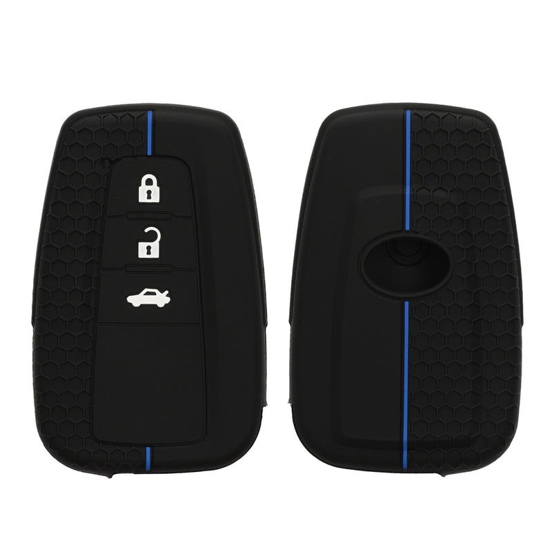 kwmobile Car Key Protection Case compatible with Toyota 3 Buttons RAV4 CHR Corolla 2021 Yaris Hilux Case