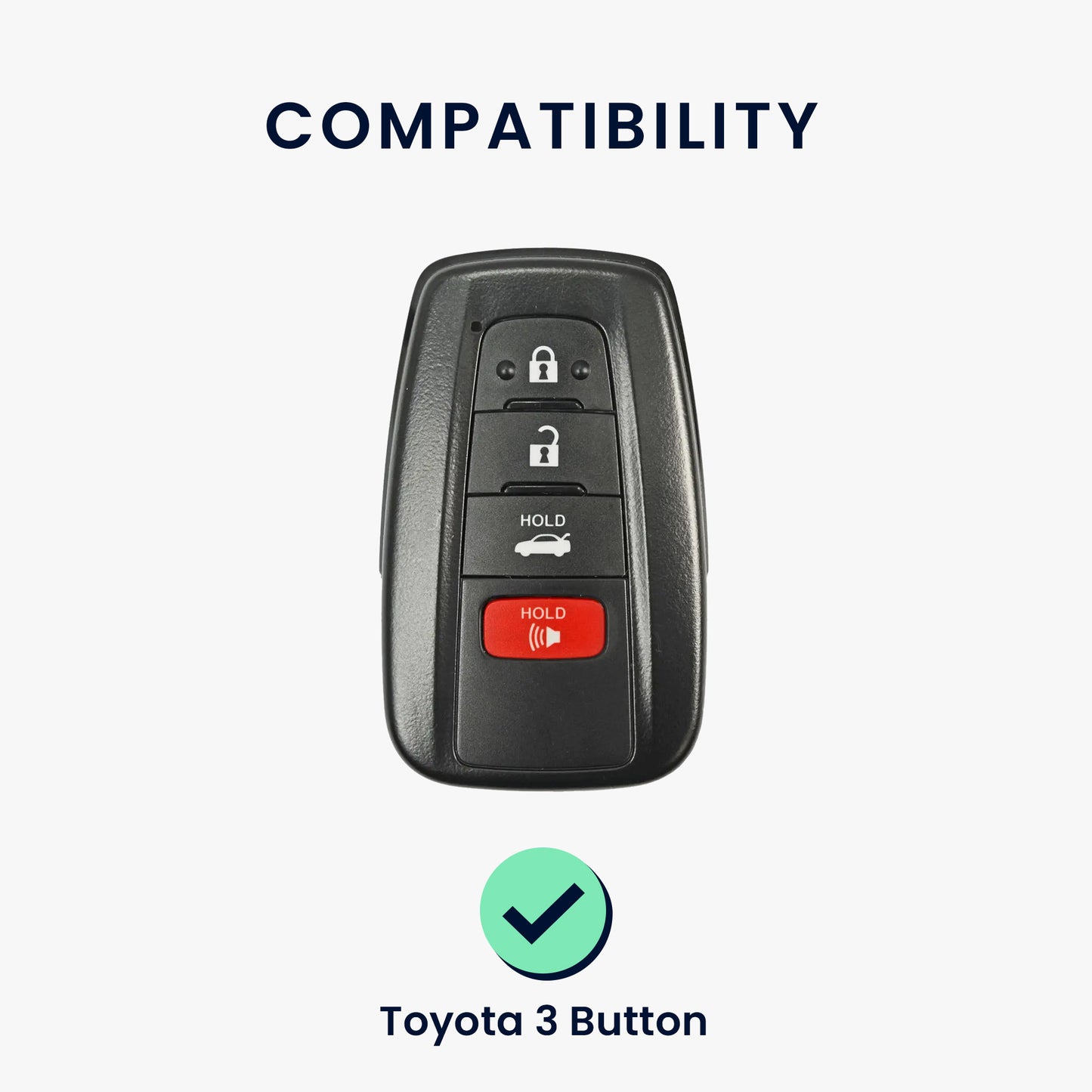 kwmobile Car Key Protection Case compatible with Toyota 3 Buttons RAV4 CHR Corolla 2021 Yaris Hilux Case