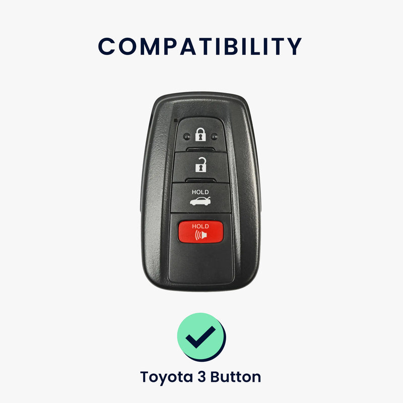 kwmobile Car Key Protection Case compatible with Toyota 3 Buttons RAV4 CHR Corolla 2021 Yaris Hilux Case