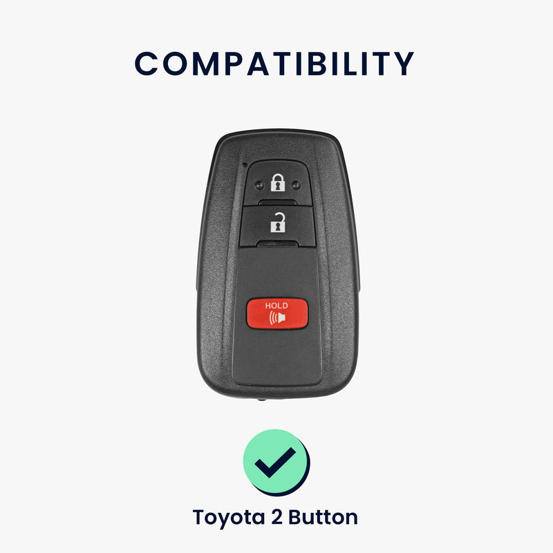 kwmobile Car Key Protection Case compatible with Toyota 2-Button Smart Key Car Key Cover