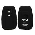 kwmobile Car Key Shell compatible with Toyota 2-Button Smart Key Car Key - Key Cover Don't touch my Key