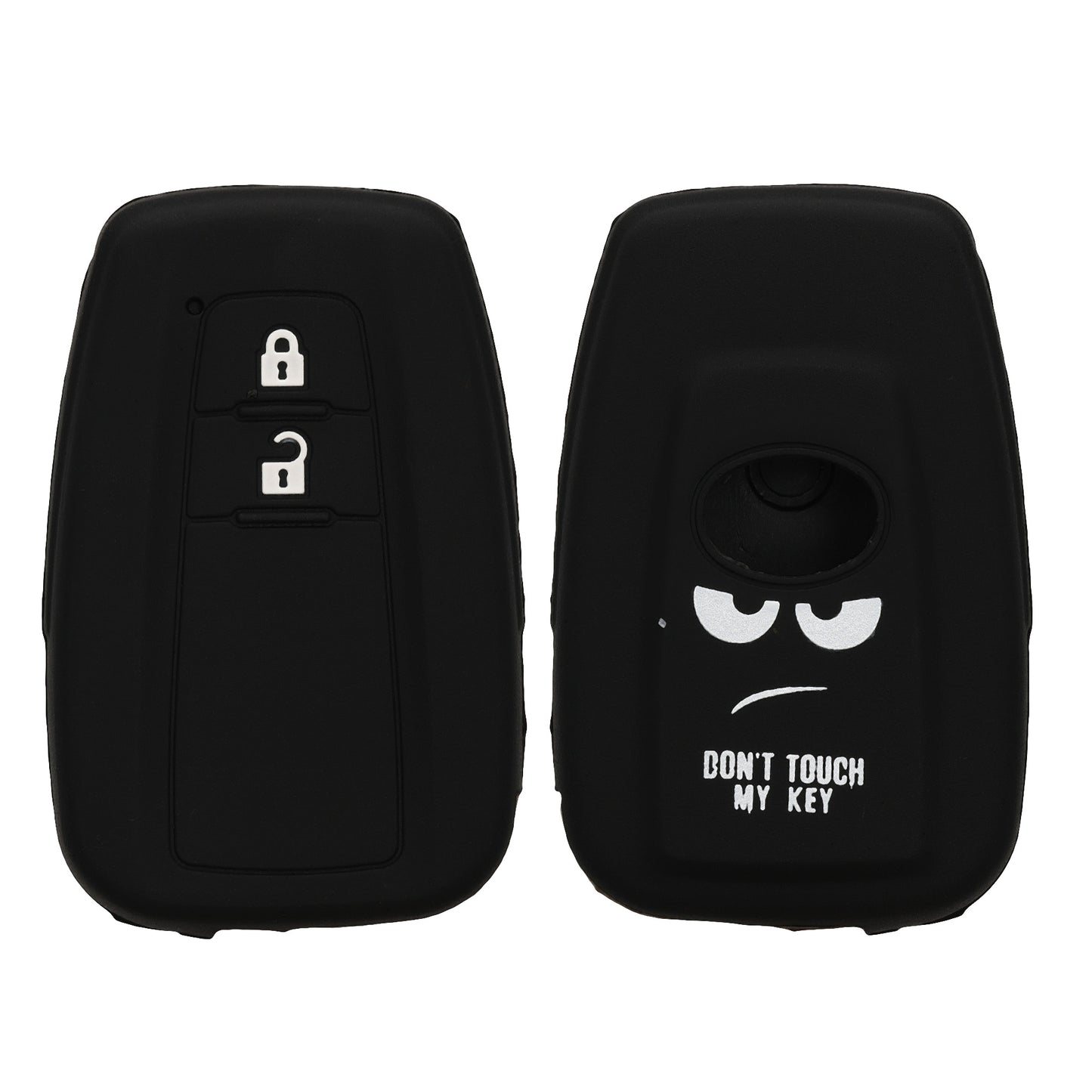 kwmobile Car Key Shell compatible with Toyota 2-Button Smart Key Car Key - Key Cover Don't touch my Key
