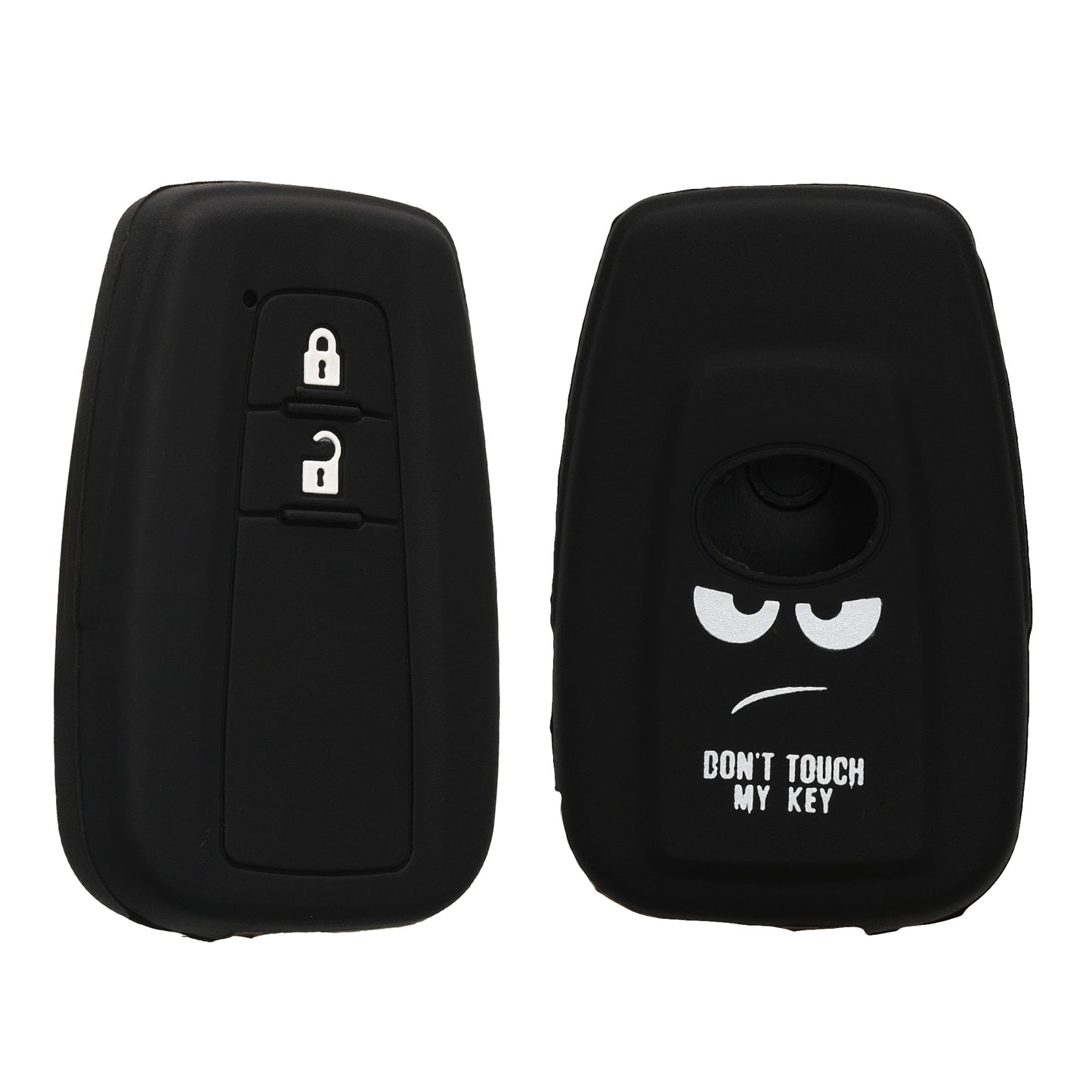 kwmobile Car Key Shell compatible with Toyota 2-Button Smart Key Car Key - Key Cover Don't touch my Key