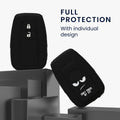 kwmobile Car Key Shell compatible with Toyota 2-Button Smart Key Car Key - Key Cover Don't touch my Key